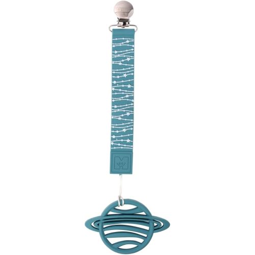 Malarkey Kids Baby Teething Toy for Babies 0-12 Months teether Pain Relief Toy with Clip Set Neutral Shower Gift for Boys and Girls Soft Safe BPA-Free Silicone Natural Organic (Baby Shark, Pack of 1)
