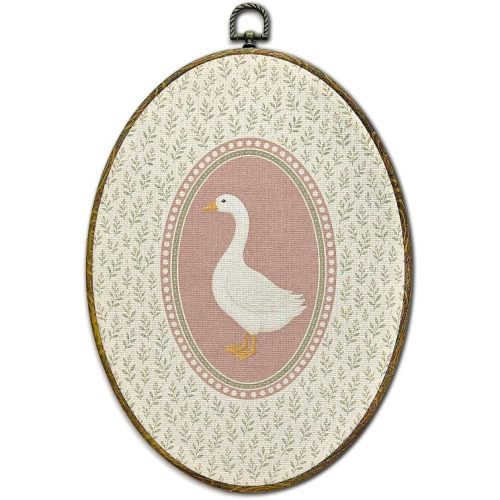 XFCICRLJ Vintage Kid Girl Nursery Goose Canvas Prints Wall Art Decor 11x8.5
