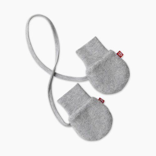 Zutano Cozie Fleece Mittens - Heather Grey