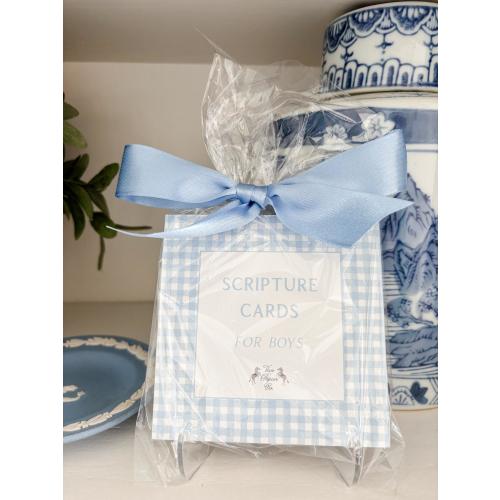 Boys Scripture Cards | Scripture Cards for Boys | Baptism Gift | Kids Scripture Cards | Boys Verse Cards
