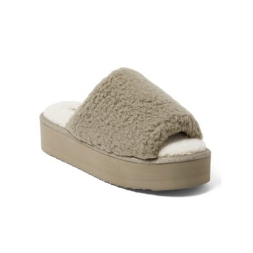 Dearfoams Cozy Comfort Women's Platform Terry Slide Slipper