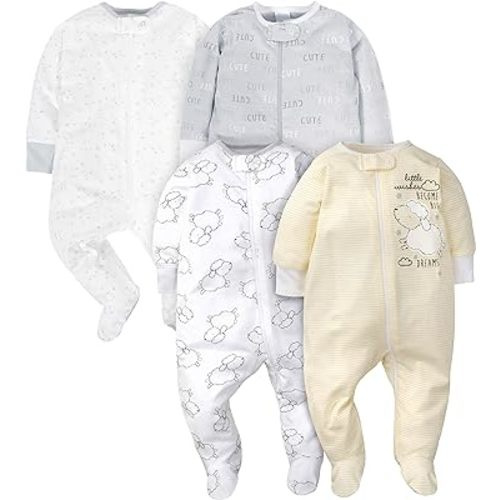 Gerber Baby Boys 4 Pack Sleep 'N Play Footie