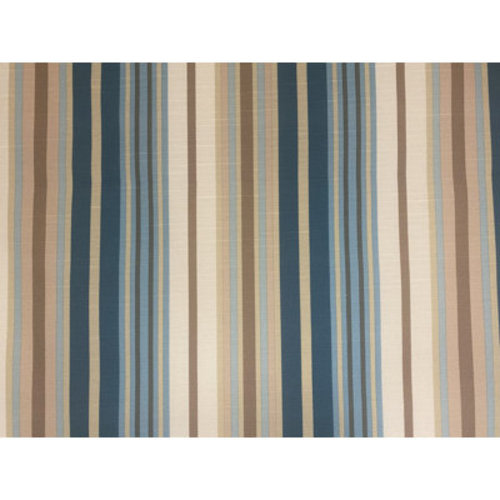 Leeman Striped Cotton Blend Tailored 52" Window Valance | Wayfair