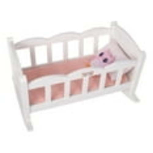 Hopscotch Lane My Baby Doll’s Sweet Dreams Plastic Rocking Crib with 4 Accessories, Children Ages 2+