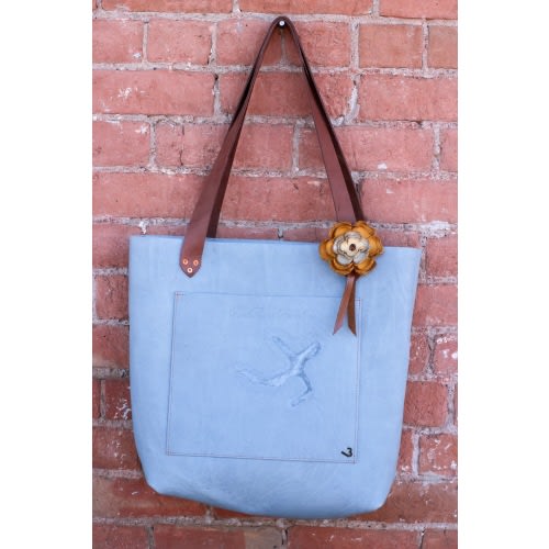 Leather Tote Bag - Rail 3 Ranch