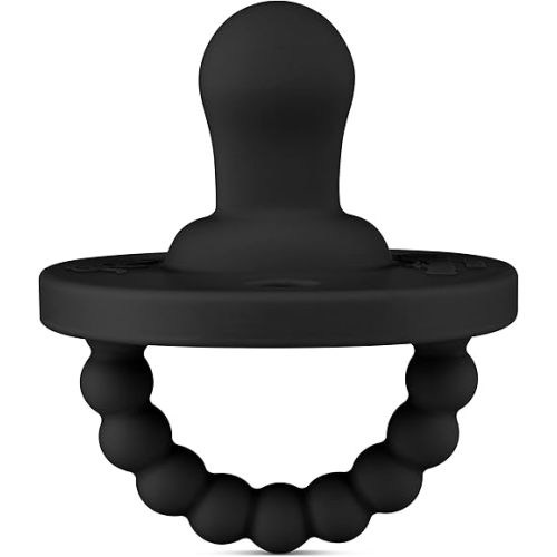 Ryan & Rose Cutie PAT Pacifier Teether (Flat, Black)