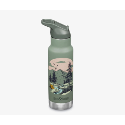 12 oz Classic Kid's Insulated Water Bottle with Flip Seal Sport Cap and Straw