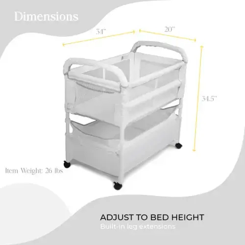Clear-Vue® CO-SLEEPER® Bassinet in White