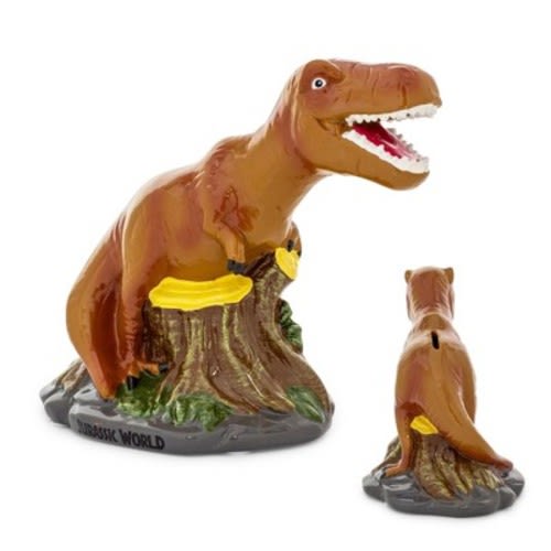 Silver Buffalo Jurassic World T-Rex 6-Inch Ceramic Sculpted Coin Bank Storage