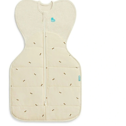 Swaddle Up 2.5T Quilted Stretch Cotton Bees in Oatmeal