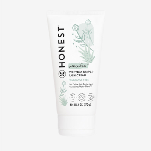 The Honest Company Hypoallergenic Diaper Rash Cream | Moisturizing + Calming Zinc Oxide Ointment | NEA Recognized, Cruelty Free | Value Size, 6 oz