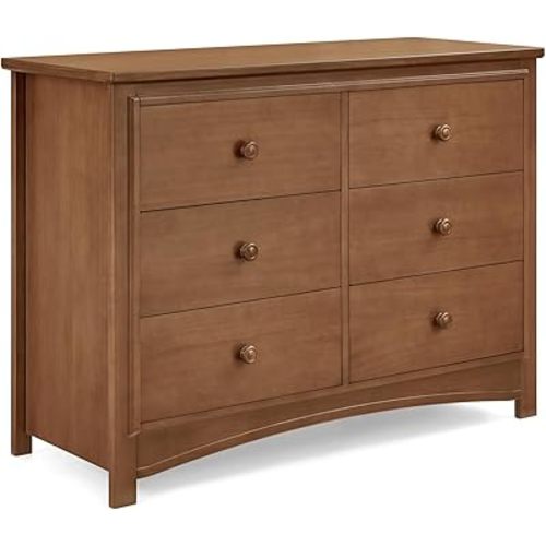 Delta Children Perry 6 Drawer Dresser - Greenguard Gold Certified, Chestnut