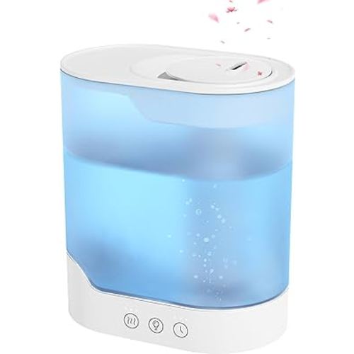 humidifiers for Bedroom, 3L Ultrasonic Cool Mist Humidifiers for Home Baby NTop Fill Smart Air Humidifier Runs for up to 40 Hours