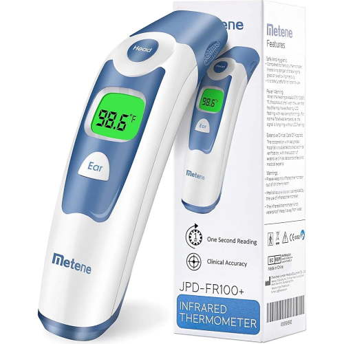 Metene Forehead and Ear Thermometer for Baby, Fast Reading with Fever Alarm & Memories Recall - Shop Black Friday Deals for 2024!
