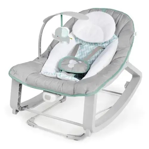 3-in-1 Baby Bouncer, Rocker & Toddler Seat with Vibration and Toy