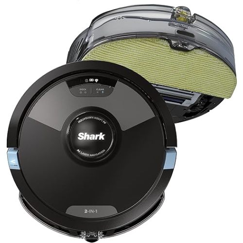 Shark RV2610WDCA AI Ultra Robot Vacuum and Mop with Matrix Clean Navigation, CleanEdge Technology, Perfect for Pet Hair, Works with Alexa