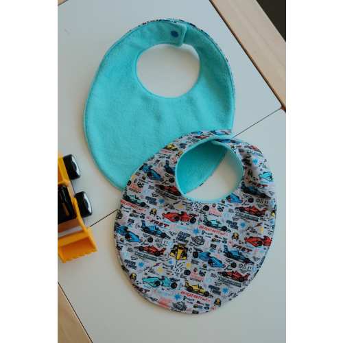 F1 Racecar Baby Bib