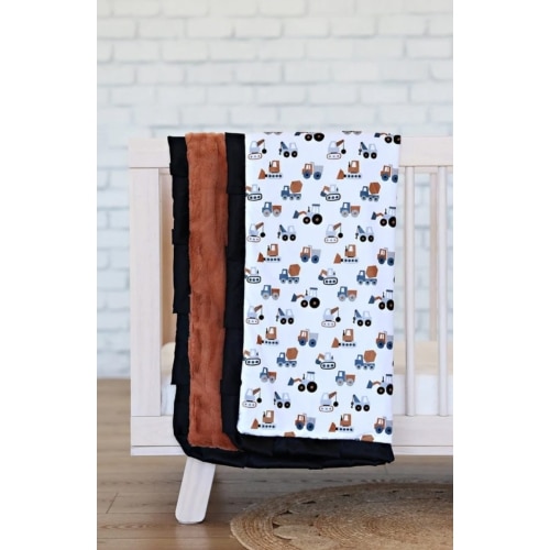 Bulldozer Plush Blanket | Minky Couture