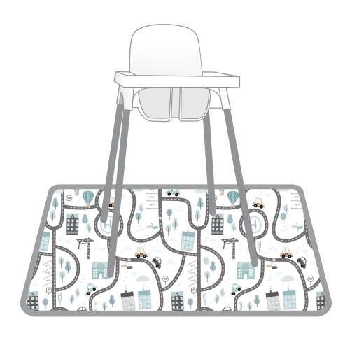 Tiny Town Splash Mat - A Waterproof Catch-All for Highchair Spills and More!