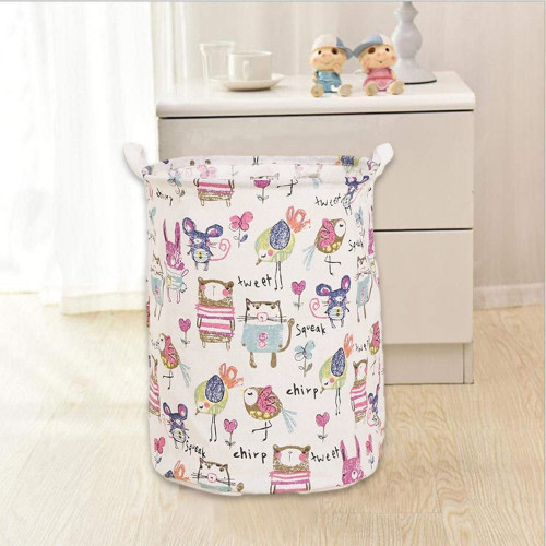 Xaoshaoyi Large Laundry Basket, Foldable Storage Bin, Freestanding Laundry Hamper with Handles for Girls Nursery Bedroom, Dirty Clothes Laundry Basket, Baby Shower Gifts(Floral Paris Towel)