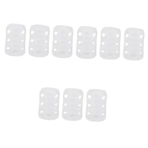 Toyvian 9pcs Bottle Cover Silicone -Scald Sleeve Heat Protective Case for Feeding Bottles Soft Non- Design Stylish Functional Accessory