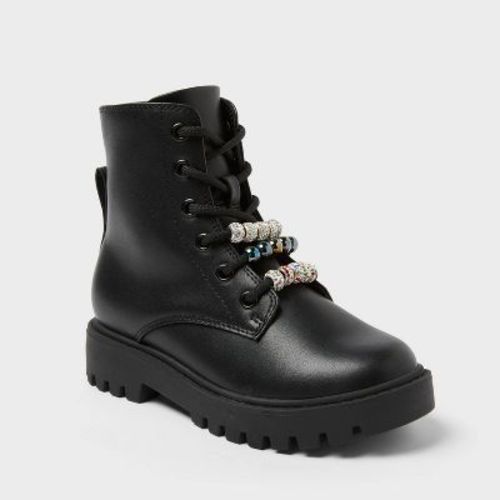 Kids' Bronx Lace-Up Combat Boots - art class™ Black