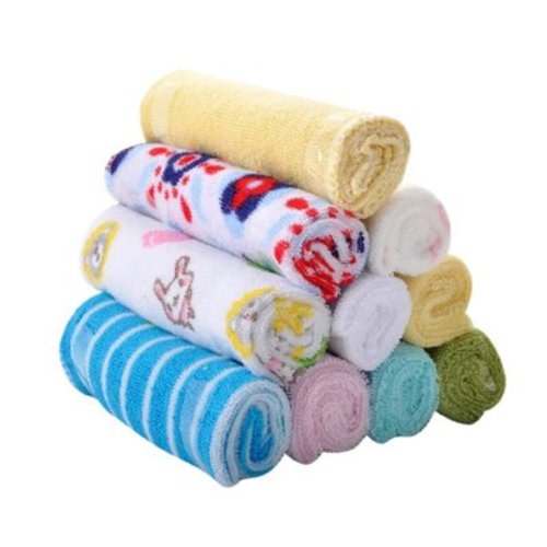 8 Pack Muslin Burp Cloths Large 100% Cotton Hand Washcloths Extra Absorbent and Soft