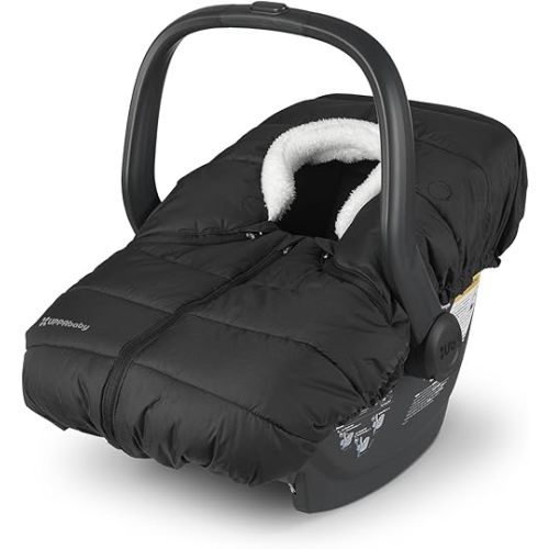 UPPAbaby CozyGanoosh for Aria and Mesa Infant Car Seat Carriers/Easily Attaches to Aria, Mesa, Mesa V2, Mesa Max/Ultra-Plush, Weather-Proof/Charcoal