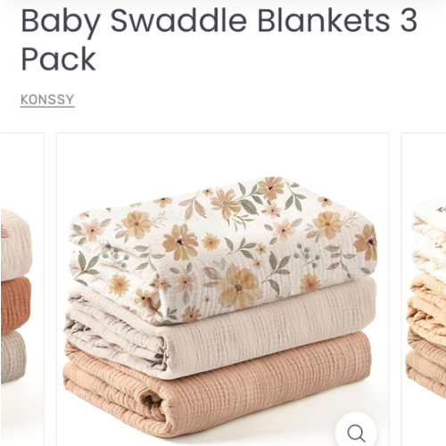 Baby Swaddle Blankets 3 Pack – KONSSY