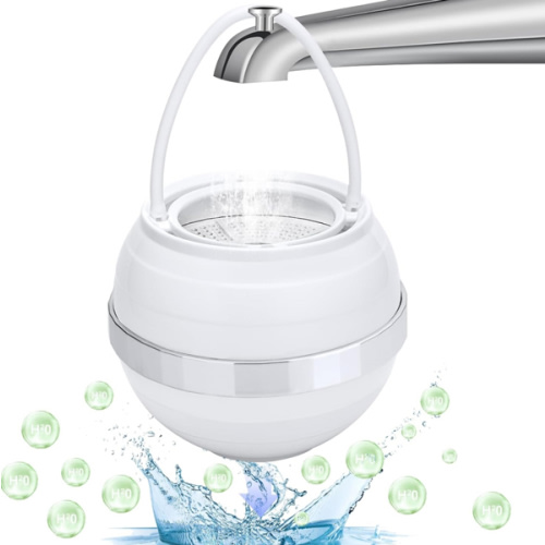 Bath Ball Filter-Bathtub Water Filter Removes Hundreds of Contaminants for Softer, Smoother Skin | 2,500 Gallons of Filtration | BPA Free