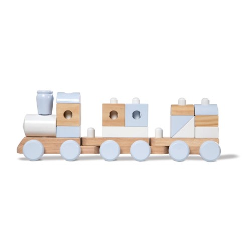 Melissa & Doug Wooden Jumbo Stacking Train - Natural