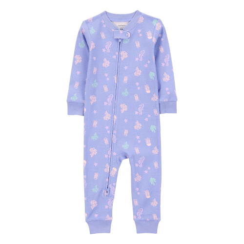 Baby 1-Piece Jellyfish 100% Snug Fit Cotton Footless Pajamas - Blue - Carter's | Carter's