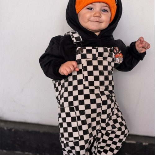 Little Trouble Checkered Overalls | Little Trouble