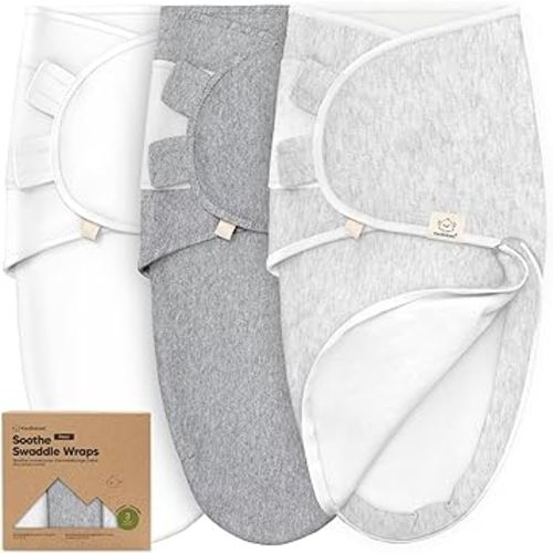 Baby Swaddle Sleep Sacks with Zipper - 3-Pack Newborn Swaddle Sack, Baby Swaddles Sleep Sack 0-3 Months, Wearable Blanket Baby, Baby Swaddle Blanket Wrap, Swaddle Sack, Easy Change Swaddle (Cloud)
