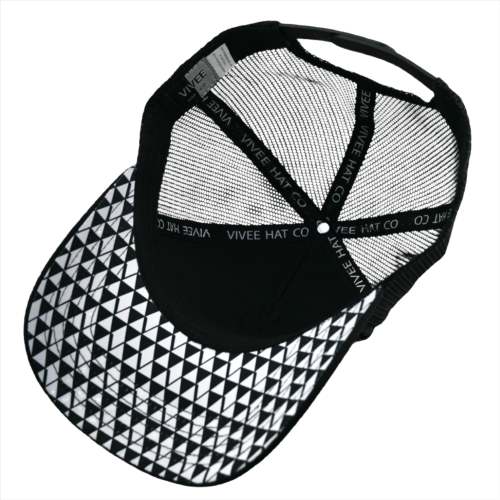 Trucker Hat - Triangle Triad - Black
 – Vivee Hat Co