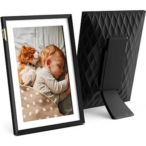 Nixplay AI-Enhanced Digital Picture Frame | Stunning HD Touch Screen Display | Perfect Digital Picture Frame for Gifting | Auto-Rotation Feature, Securely Share Photos/Videos via Email or App | 10.1"