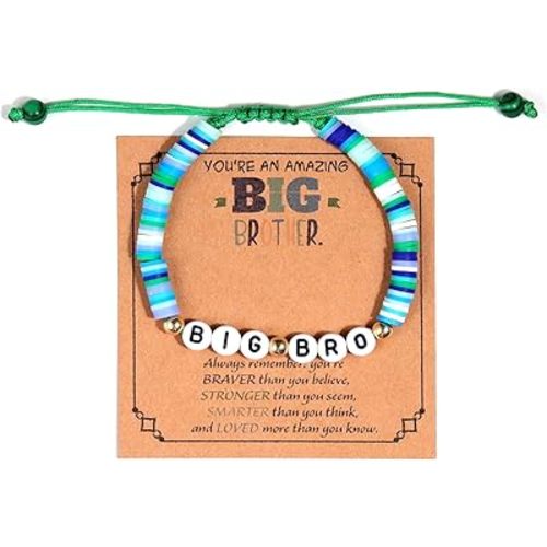 Big Sister Bracelets Big Bro Bracelets for Women Men Birthday Jewelry Gifts Bracelets Sister Jewelry