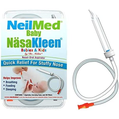 SQUIP Baby NäsaKleen Nasal Aspirator, Baby Shower Gift and Registry Necessity, 51 Piece Set