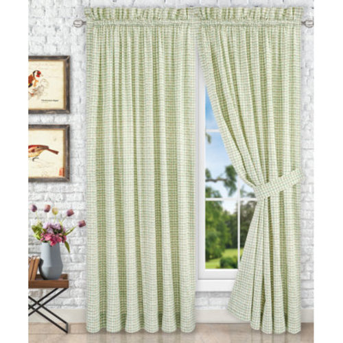 George Oliver Leoni 100% Cotton Plaid Room Darkening Rod Pocket Curtain Panels | Wayfair