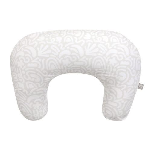 Boppy Nursing Pillow, Cream Retro Squiggles, Larger, More Supportive Pillow for Breastfeeding and Bottle Feeding, Firmer Fill, Higher Lift, Larger Area Than Original Nursing Pillow