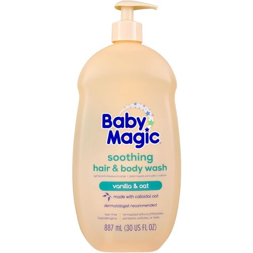 Baby Magic Soothing Hair & Body Wash, Vanilla & Oat, 30 Fl Oz
