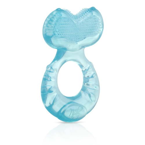 Nuby Teethe-eeze Silicone Teether Toy for Infants, Aqua