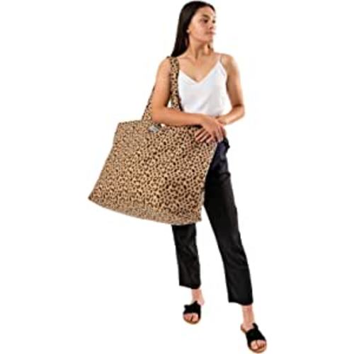 Amazon.com: Foundry by Fit + Fresh, All The Things Tote Bag, Luggage, Travel Duffle Bag, Weekender Bags for women, and Beach Bag, Leopard : Clothing, Shoes & Jewelry