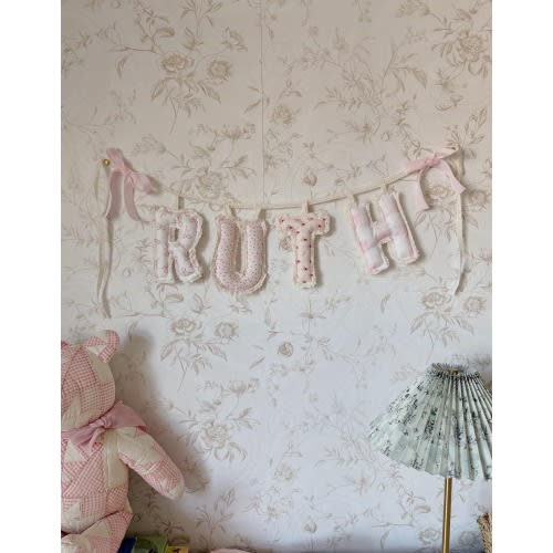 Customizable Name Banner: Hand-sewn Name Banner, Birthday signs, Nursery Decor, Baby shower and Event Banners