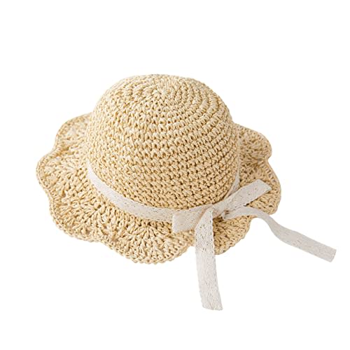 pureborn Baby Toddler Girls Straw Sun Hat Summer Beach Hat