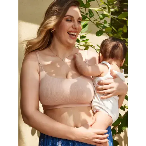 Ribbed Scoop Nursing Bralette