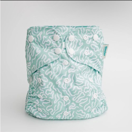 Riverbend — Abstract: Essentials Pocket Cloth Diaper with Athletic Wicking Jersey, Grows with your Baby