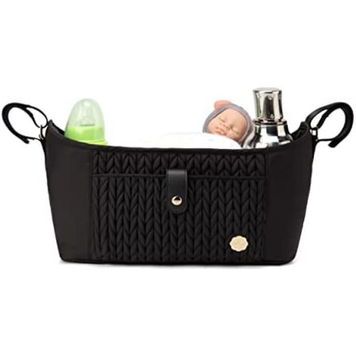 Universal Baby Stroller Organizer,Diaper Caddy Organizer with Adjustable Straps to Fits Nearly Any Strollers