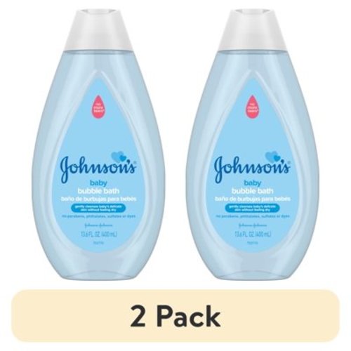 (2 pack) Johnson's Gentle Tear Free Baby Body Wash and Bubble Bath, 13.6 oz