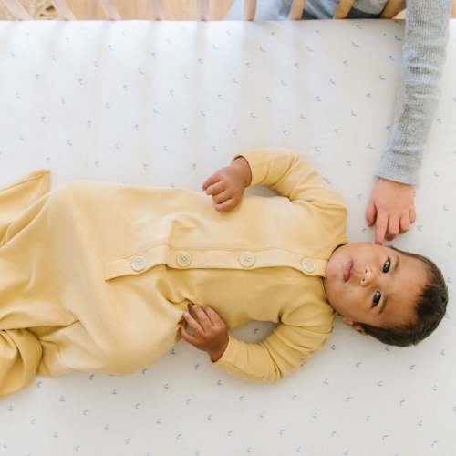 Organic Newborn Knotted Gown - Daffodil